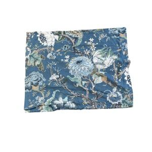 Pottery Barn Dahlia Floral Pillow Sham 20x26 Blue Multi Botanical Cotton Bedding